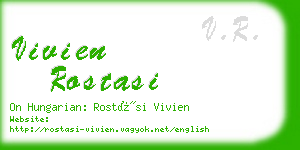 vivien rostasi business card